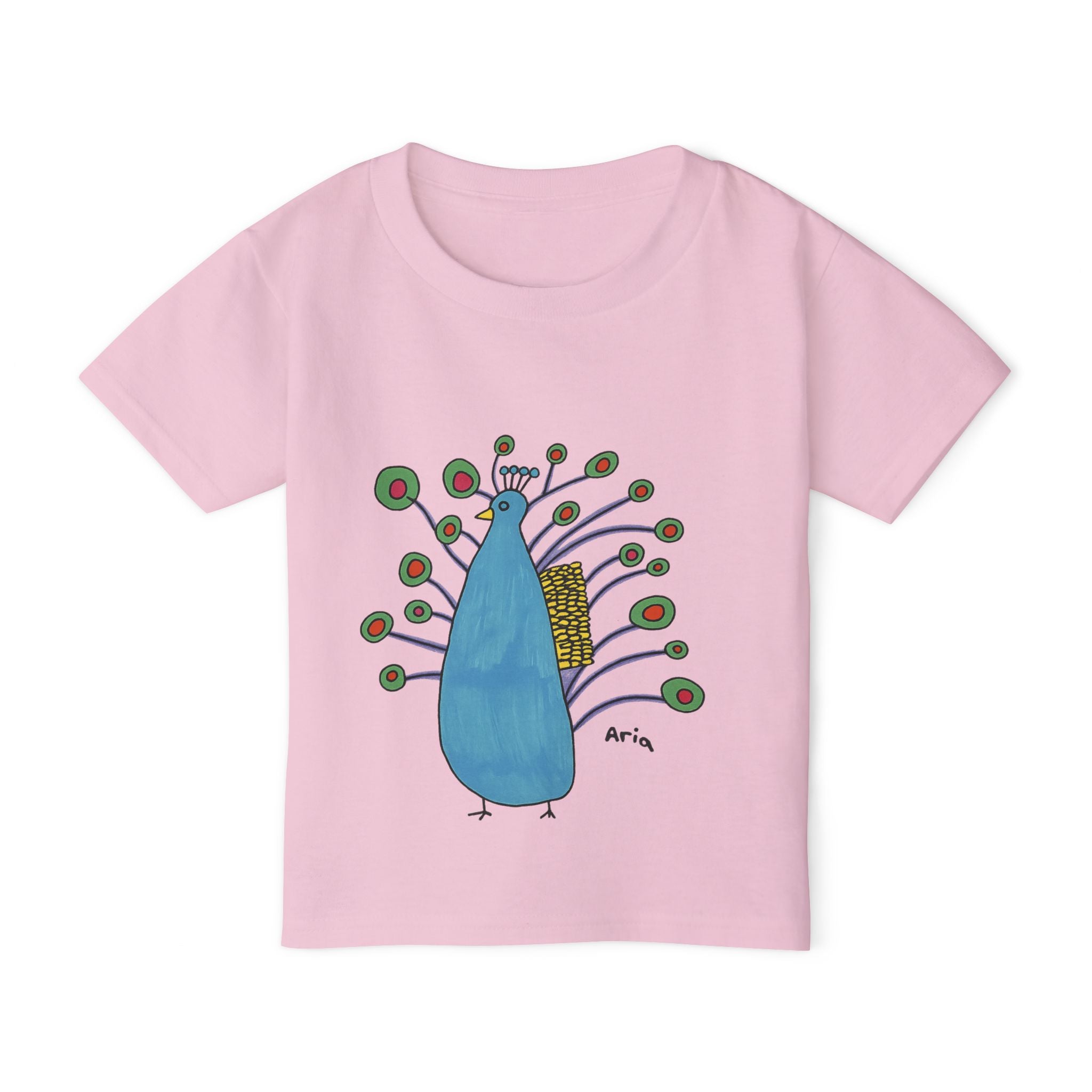 Peacock Toddler T-Shirt - Cute Kids Tee, Birthday Gift