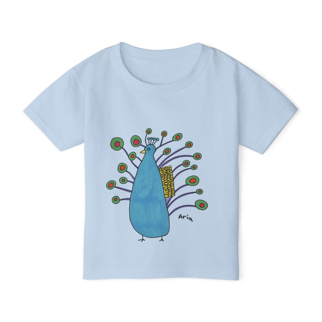 Peacock Toddler T-Shirt - Cute Kids Tee, Birthday Gift