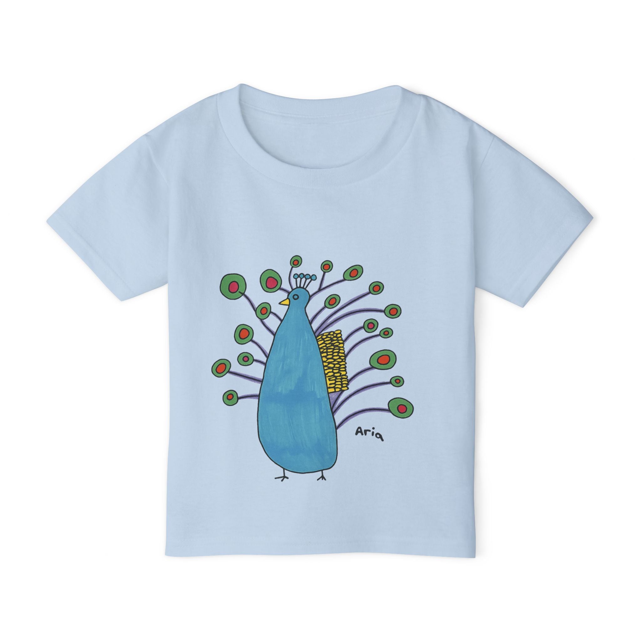 Peacock Toddler T-Shirt - Cute Kids Tee, Birthday Gift